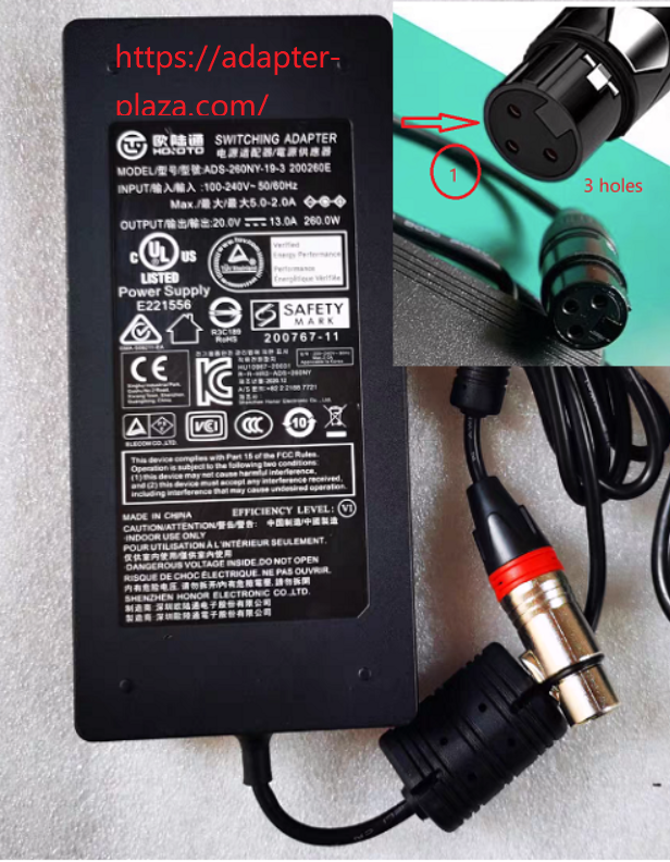 *Brand NEW*Original ADS-260NY-19-3 200260E 20V DC 13A 3 holes AC ADAPTER Power Supply